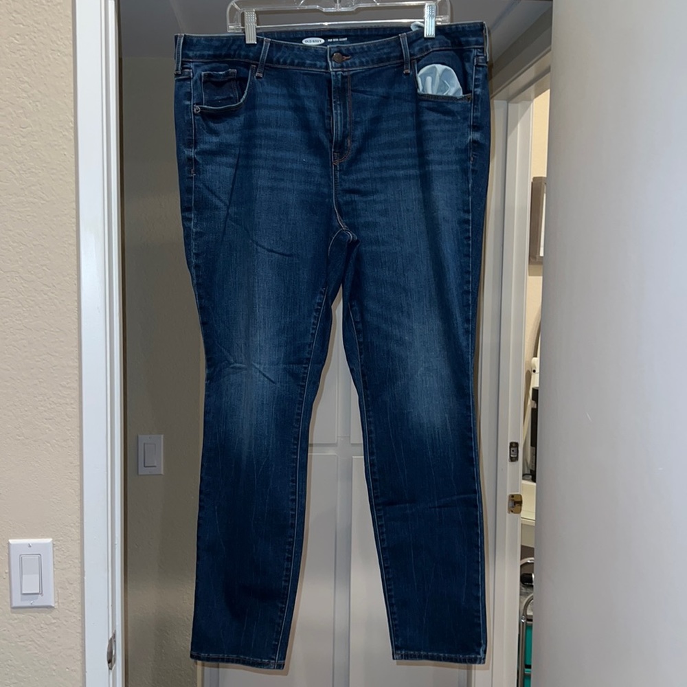 Old navy pop icon skinny jeans medium wash
